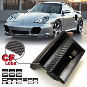 Porsche Boxster 986 911 Carrera 996 Ashtray Storage Phone Receipt Holder Carbon Fiber Look