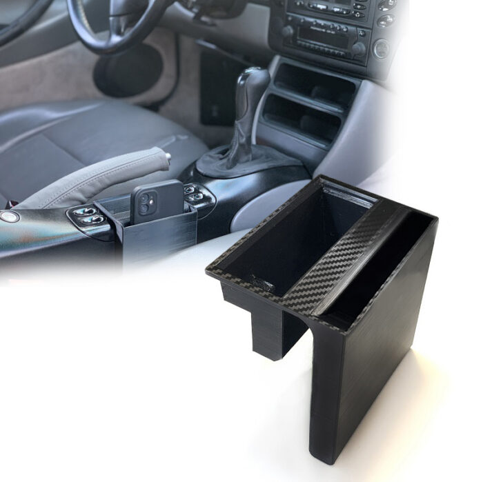 Porsche 986 996 Boxster 911 Carrera Ashtray Delete Cubby Phone Holder Storage Carbon Fiber Look