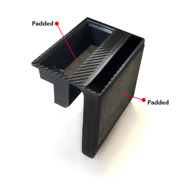 Porsche 986 996 Boxster 911 Carrera Ashtray Delete Cubby Phone Holder Storage Carbon Fiber Look