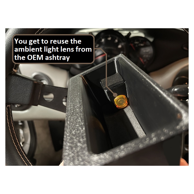 Porsche 986 996 Boxster 911 Carrera Ashtray Delete Cubby Storage Insert Black Graphite Grey Savannah Beige