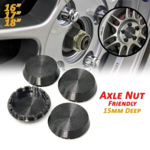 Enkei RPF1 Compatible Blank Center Caps Black