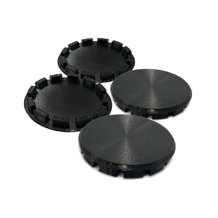 71mm Porsche Fuchs Wheels Compatible Blank Plastic Center Caps